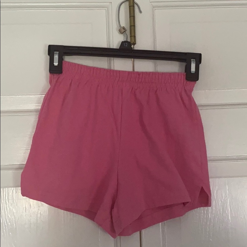 Pink soffe shorts